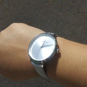 Michael Kors Silver Glittered Women's Watch